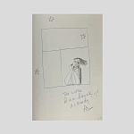 Рисунок гостя. «Девушка в окне». 2000.