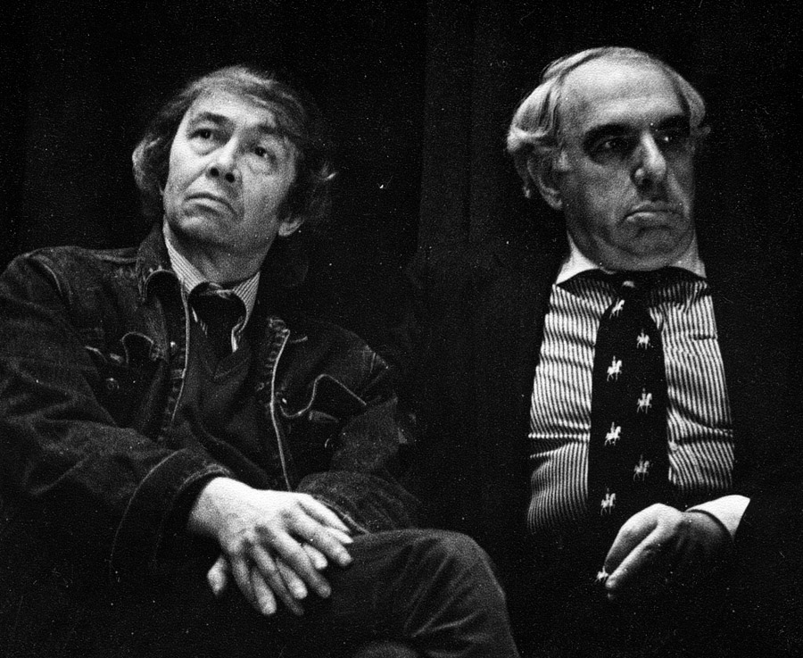 Владимир Уфлянд и Евгений Рейн. 1980-е гг. Фото Сергея Подгоркова.